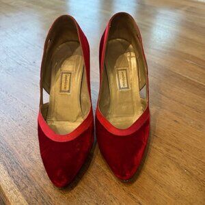 Vintage Gianni Versace Velvet Shoes - EU Size 36